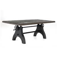 Haiti table bois et mtal noir relevable