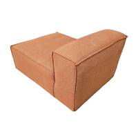 Module de canapé orange en tissu texturé