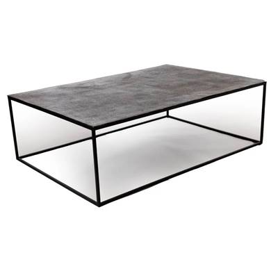 Simone table basse argent