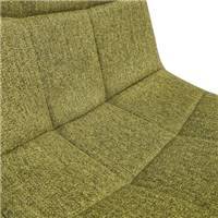 Witney chaise en tissu capitonné vert anis