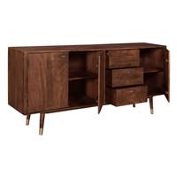 Vidax buffet en bois détails dorés 3 portes 3 tiroirs