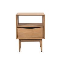 Allye table de chevet 1 niche 1 tiroir en bois de manguier