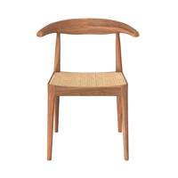 Zélie chaise tressage rotin et bois de teck