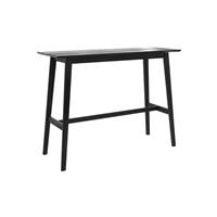 Merida table de bar rectangulaire tout en bois noir H91,5