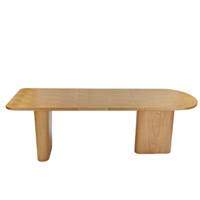 Alegro table à manger extensible organique en bois blond 4-8pers