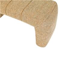 Bruna banc en tissu tweed jaune miami