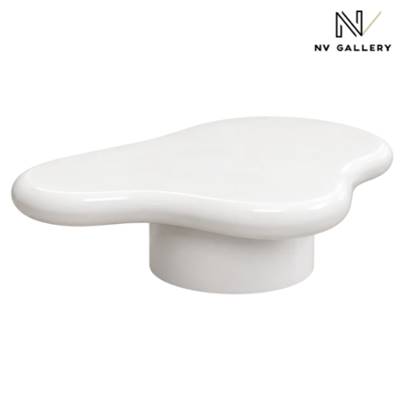 Cloudy table basse en fibre de verre forme nuage blanc