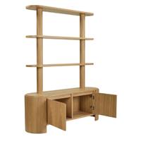 Epic étagère bibliothèque en bois de frêne blond