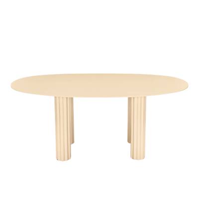 Juliette table à manger en bois beige glossy 6 personnes L180