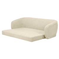 Vico canapé convertible en tissu tweed sable