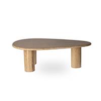 Biella table basse organique travertin