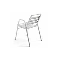 St Germain chaise alu et noir