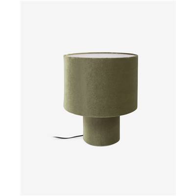 Frida lampe de table en velours vert