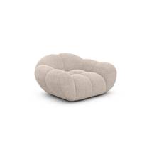 Sigono fauteuil en tissu texturé beige