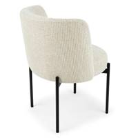 Gilo chaise en tissu tweed beige