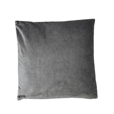 Gypset coussin 50x50 en coton bi-phase gris/lin clair