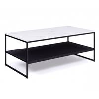 Lacky table basse double plateau effet marbre