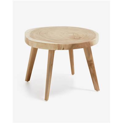 Tanam table d'appoint bois de mungur massif ø65