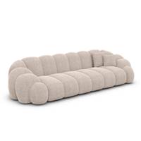 Dolban canapé 4 places en tissu texturé beige