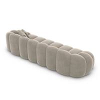 Dolban canapé 4 places en velours beige foncé