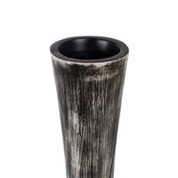 Axelle vase noir et blanc polyuresin L