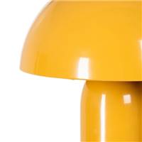 Lampe de table orange en métal champignon H31,5