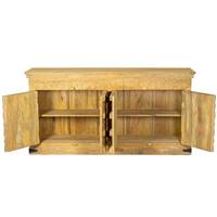 Toscane buffer en bois de manguier décoré 4 portes L180cm