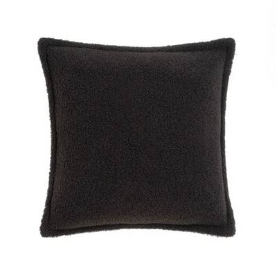 Cozy coussin en polyester gris foncé 45x45