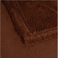 Corail plaid en polyester marron 130x160