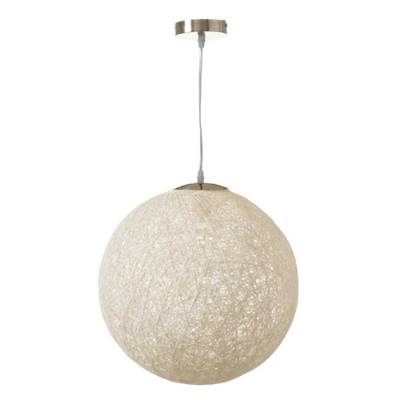 Solange suspension globe en fibres blanc