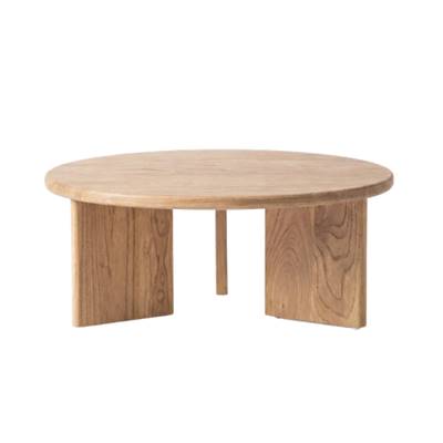 Tokyo table basse ronde en bois massif de mindi 80cm