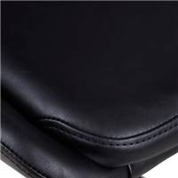 Bari chaise îlot central en PU noir H67