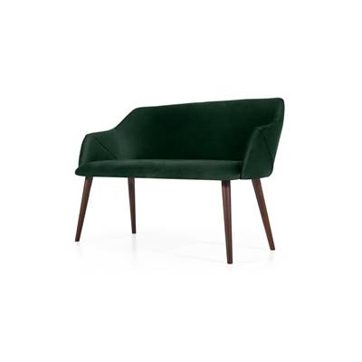 Lule banc compact velours vert sapin