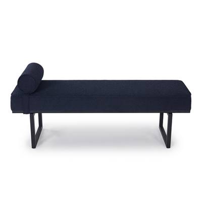 Claro banc bouclé bleu nuit et noir