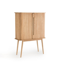 Ondja buffet haut en frne 2 portes coulissantes