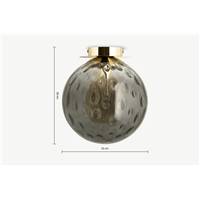Ilaria plafonnier de salle de bain, verre olive olive et laiton