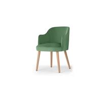 Swinton chaise à accoudoirs velours vert lounge
