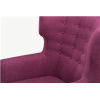 Kubrick fauteuil bergere prune