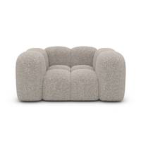 Cotton fauteuil 1 place en tissu bouclé toffe
