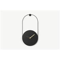 Rigel horloge murale noir mat