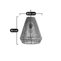 Terra abat-jour 35cm chanvre