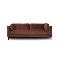 Lalou canap 3 places tissu terracotta
