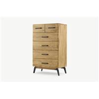 Lucien commode haute bois de manguier clair
