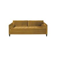 Yann canapé convertibles velours ocre