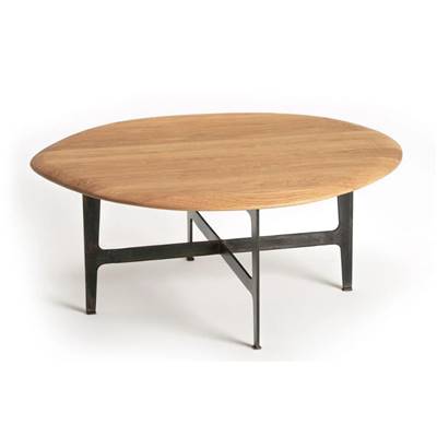 Bonnie table basse en chêne et métal