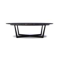 Boumcello table basse marbre et métal noir