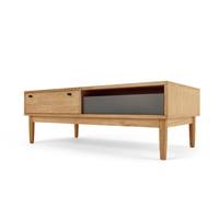 Campton table basse chêne teinté et gris