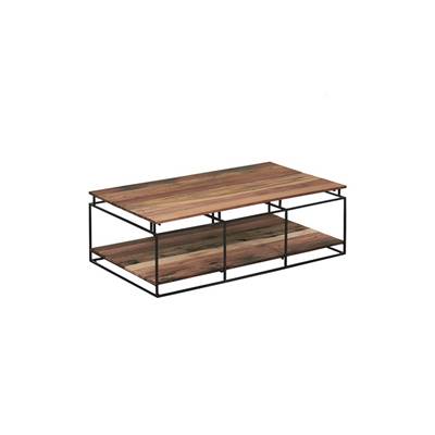 Gambie table basse métal et bois