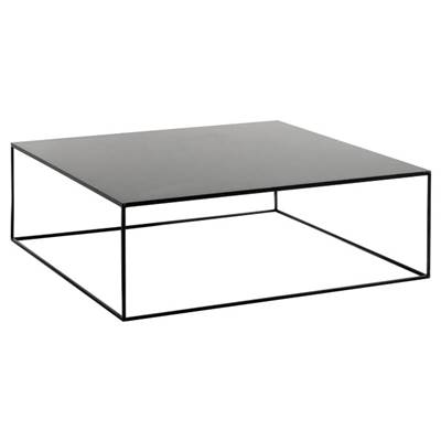 Almaro table basse carrée noir
