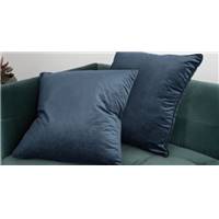 Julius lot de 2 coussins velours bleu nuit